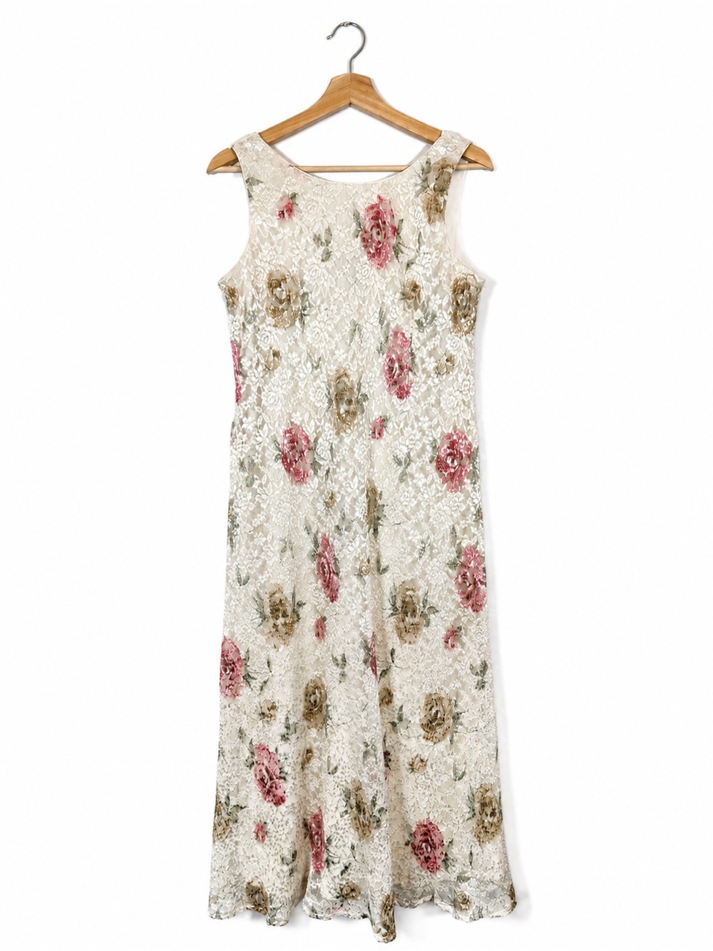 Teddi Lace Floral Maxi DressRomantic Cottagecore Vintage 90s  Twee Coquette 12